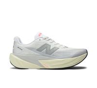 New Balance Women's FuelCell Rebel v5 in Grey/White Synthetic, size 5.5 Narrow