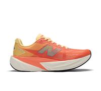 New Balance Women's FuelCell Rebel v5 in Orange/Grey Synthetic, size 4 Narrow