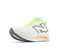 New Balance Womens FuelCell Supercomp Trainer V2, White/Bleached Lime Glo/Hot Mango, 5 Wide