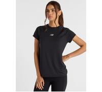 New Balance Women's Jacquard Slim T-Shirt - Black - Size: Large