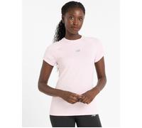 New Balance Women's Jacquard Slim T-Shirt - Rose Sugar Heather - Pink - Size: Small