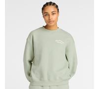 New Balance Womens Linear Heritage Fleece Sweatshirt