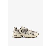 New Balance Womens New Balance Mr530 Logo-Embossed Leather and Mesh Low-Top Trainers Offwhite Beige 7