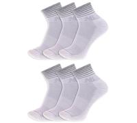 New Balance Women's Performance Cushioned Ankle Socks-6 Pairs-Moisture Wicking, White, X-Large