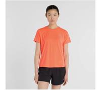New Balance Women's Race Day SS Tee - Orange Running T-Shirt for Training and Races, Size S