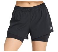 New Balance Rc Seamless 3´´ 2 In 1 Shorts Black L Woman
