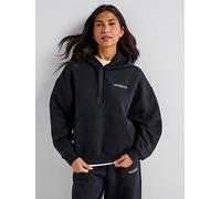 New Balance Womens Reimagined Fleece Oversized Hoodie - Black, Black, Size M, Women Black