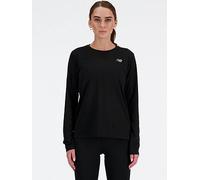 New Balance Womens Running Essential Long Sleeve T-Shirt - Black, Black, Size Xl, Women Black