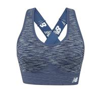 New Balance Women's Seamless High Impact Sports Bra with Adjustable Wide Straps and Removal Pads, Vintage Indigo, XL