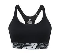 New Balance Women's Seamless Medium Support Racerback Cami Sport Bra with Adjustable Straps and Removable Pads, Black, S