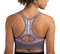 New Balance Women's Seamless MID Impact/Medium Support Adjustable Cami Sport Bra with Removable Pads, Strata, L