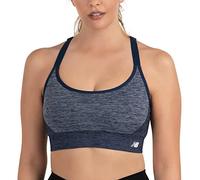 New Balance Women's Seamless MID Impact/Medium Support Adjustable Cami Sport Bra with Removable Pads, Pigment, M