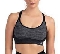 New Balance Women's Seamless MID Impact/Medium Support Adjustable Cami Sport Bra with Removable Pads, Black, XL