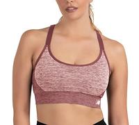 New Balance Women's Seamless MID Impact/Medium Support Adjustable Cami Sport Bra with Removable Pads, Dark Oxide, XL