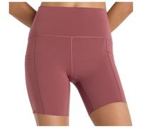New Balance - Women's Sleek Pocket High Rise Short 6'' - Running tights size M, red