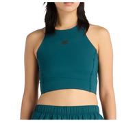 New Balance - Women's Sleek Storage Race Crop - Top size L, blue