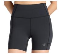 New Balance - Women's Sleek Storage Race Short 6'' - Running shorts size XL, black