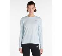 New Balance Women's Sport Essential Long Sleeve - Frosted Glass - XL - Blue