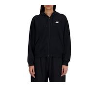 New Balance Sport Essentials French Terry Full Zip Hoodie Black Women - M