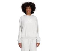 New Balance Sport Essentials French Terry Logo Sweatshirt White S Women