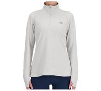 New Balance Womens Running Sport Essentials Space Dye Quarter Zip - Grey, Grey, Size M, Women Grey