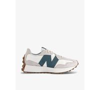 New Balance Womens Spruce 327 Logo-embroidered Suede and Woven Low-top Trainers 9.5