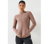 New Balance Womens Harmony Full Zip Top - Brown - Size XL