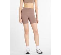 New Balance Womens Training Harmony High Rise 6Inch Bike Shorts - Brown, Brown, Size S, Women Brown