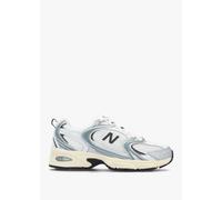 New Balance Unisex 530 Sneaker, Silver Metallic/Black Cement, 4.5 UK