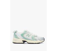 NEW BALANCE Womens U530 Silver Metallic Mosaic Green Trainers Size: