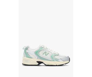 NEW BALANCE Womens U530 Silver Metallic Mosaic Green Trainers Size: