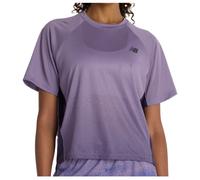New Balance Womens Running Viz-Tech T-Shirt, Purple, Size S, Women Purple