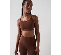 New Balance Womens Yoga Essential Bra, Brown, Size Xs, Women Brown