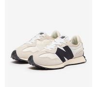 New Balance Kids' 327 in Grey/Black Leather, size 11