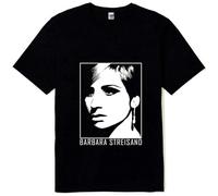 New Barbra Streisand American Singer Mens T Shirt Color Sizes Black XXL