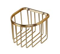 New Bathroom Tissue Holder Aluminium Toilet Roll Holders Basket, Gold