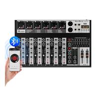 NEW BAXS Professional Audio Mixer, 6K Audio Interface, Soundboard Mixer, System with Monitor, 16DSP, DJ Bluetooth Mixer, Reverb Effect + 48V Phantom for