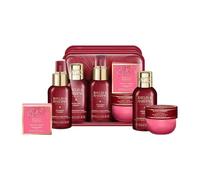 NEW Baylis Harding Midnight Cherry Travel Wash Bag Gift Set, 4-Piece Luxury Bath and Body Collection with Body Wash, Body Spritz, Body Butter, Soap