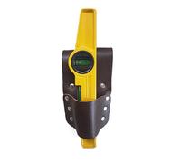 New BBI Strong Leather Holder 4 Scaffolding Tool Belt with 10'' Magnetic Spirit Level Bubble (Brown Stright Holder + level)