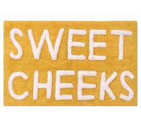 New Beautiful 100% Cotton Sweet Cheeks Luxrious Anti Slip Bath Mat