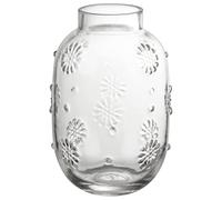 New Beautiful Daisy Glass Vase 20cm Decorative Piece, or Wonderful Floral Display Perfect For Your Living Room or Any Space Home Decor -A23