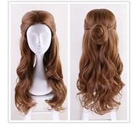 New Beauty and the Beast Princess Belle Wig Women Long Wavy Wig Cosplay Emma Waston Version Halloween Role Play Hair