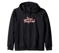 New Bedford Massachusetts Whaling Vintage Varsity Zip Hoodie