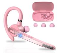 New Bee Bluetooth Headsets Dual Mic V5.1 72Hrs Play Time, Pink
