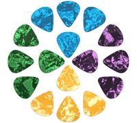 New Bee Guitar Picks, 16 Pieces Guitar Pick, 4 Different Thickness Non-slip Guitar Plectrums for Acoustic, Electric, or Bass Guitar Includes 0.58mm 0.71mm 0.96mm 1.2mm, Celluloid