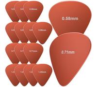 New Bee Guitar Picks, 16 Pieces Guitar Pick, 4 Different Thickness Non-slip Guitar Plectrums for Acoustic, Electric, or Bass Guitar Includes 0.58mm 0.71mm 0.96mm 1.2mm, Orange
