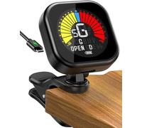 New bee Guitar Tuner Clip On, Rechargeable Clip On Tuner for Guitar with LCD Display, Guitar Tuners for Guitars, Bass, Violin, Ukulele Chromatic