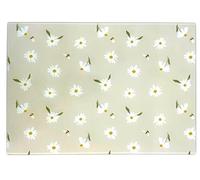 New Bee Print Glass Chopping Board, Durable and an Easy to Clean Glass Chopping Board, Which Reduces Cross Contamination, While Brightening Up Food Preparation Areas - 38 x 28cm