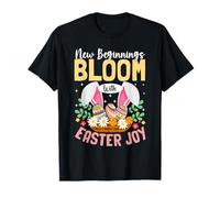 New Beginnings Bloom with Easter Joy - Eggs Happy Easter Day T-Shirt