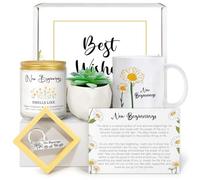 New Beginnings Box Gifts for Women, Farewell Gifts For Coworkers, Self, New Job Going Away Break Up Divorce Goodbye Good Luck Gift Basket, Self Care Gifts for Women Her Best Friends Sister Mom